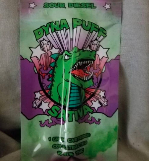 Dyna Puff Carts – Sour-Diesel-Sativa